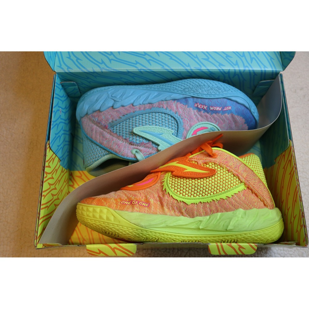 Puma MB.01 Rick and Morty LaMelo Ball Mismatched Basketball Shoes 312130-01 7.5 - Picture 10 of 12